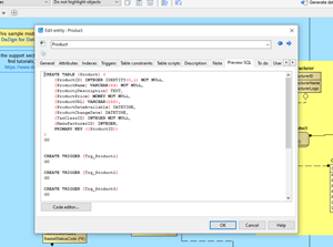 Preview the SQL code that will be generated.